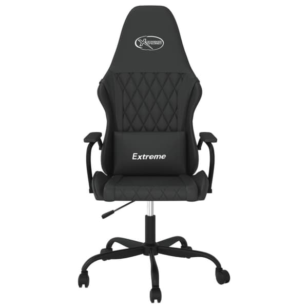 vidaXL gamingstol med massagefunktion kunstlæder sort