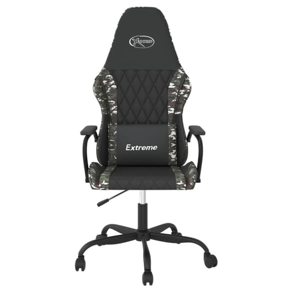 vidaXL gamingstol m. massagefunktion kunstlæder sort og camouflage