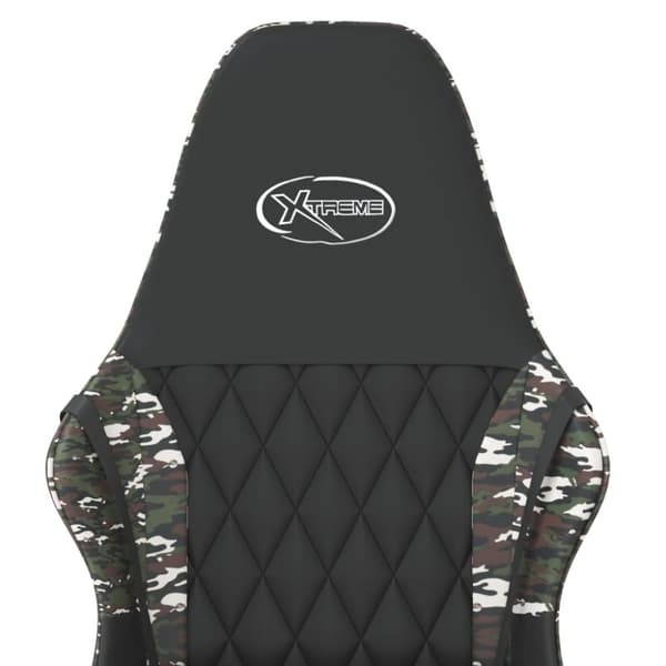 vidaXL gamingstol m. massagefunktion kunstlæder sort og camouflage
