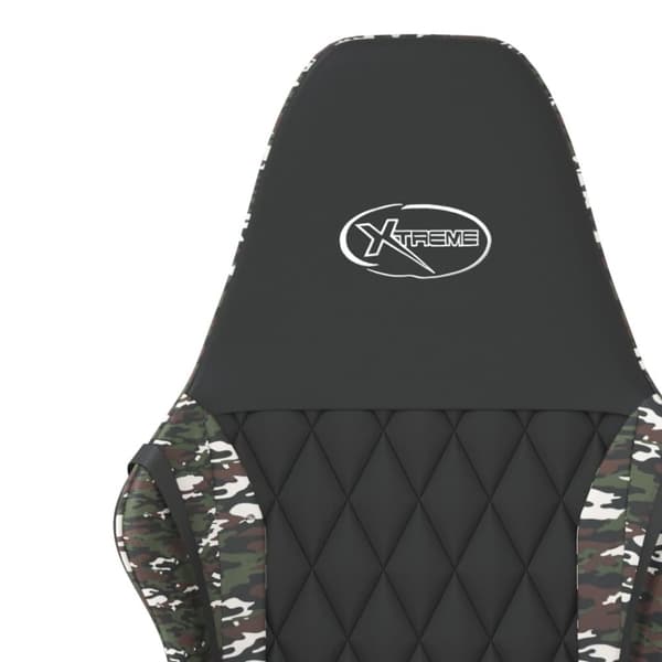 vidaXL gamingstol m. massagefunktion kunstlæder sort og camouflage