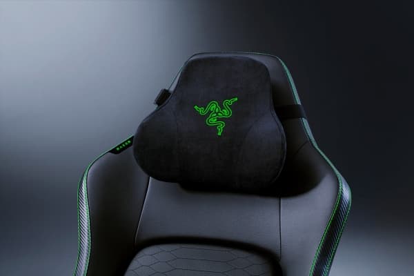 Razer Iskur V2 - Spillestol - ergonomisk - armlener - T-formet - tipping - roterende - syntetisk skinn - svart, grønn