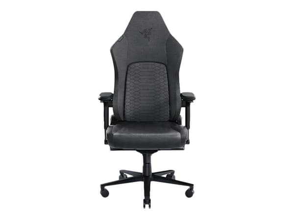 Razer Iskur V2 - Spelstol - ergonomisk - armstöd - T-formad - lutning - svängtapp - konstläder - svart, grön