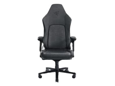 Razer Iskur V2 - Pelituoli - ergonominen - käsinojat - T-muotoinen - kallistettava - kääntyvä - ylellinen tekstiili - tummanharmaa