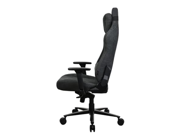 Arozzi Vernazza Extra Large - Stol - ergonomisk - armlener - T-formet - tipping - roterende - metall, aluminium, mykt stoff - mørk grå