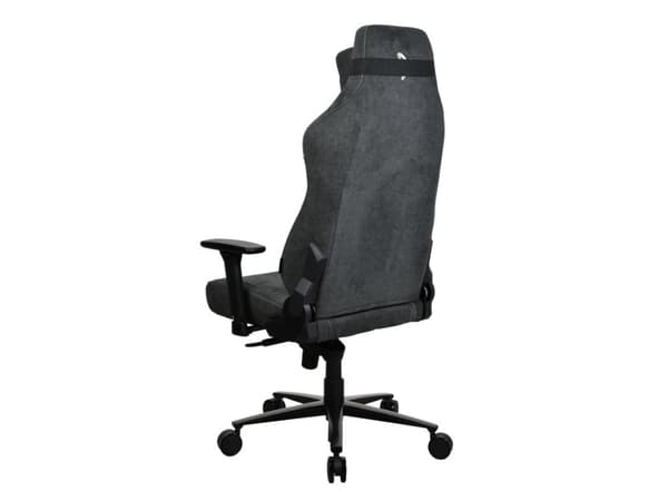 Arozzi Vernazza Extra Large - Stol - ergonomisk - armlener - T-formet - tipping - roterende - metall, aluminium, mykt stoff - mørk grå
