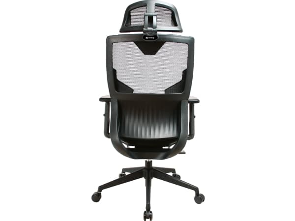 Sandberg ErgoFusion - Spelstol - ergonomisk - armstöd - T-formad - lutning - svängtapp - polyuretanläder, mesh-tyg