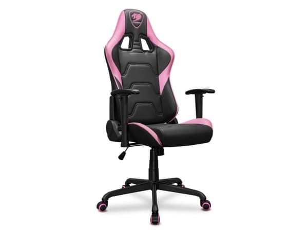 COUGAR Gaming ARMOR Elite Eva, PC-spelsstol, 120 kg, Klädd sits, Stoppat ryggstöd, Svart / Rosa, Stål