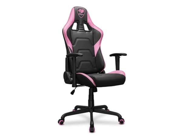 COUGAR Gaming ARMOR Elite Eva, PC-spelsstol, 120 kg, Klädd sits, Stoppat ryggstöd, Svart / Rosa, Stål