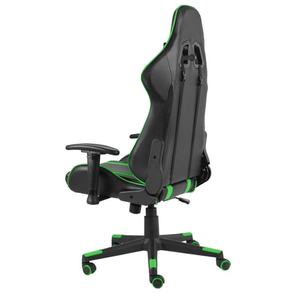 drejelig gamingstol PVC grøn