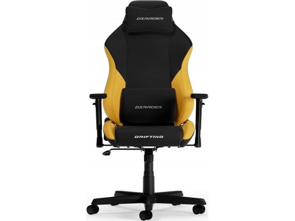 DXRACER DRIFTING XL Svart/gul ergonomisk stol (Epu-läder)