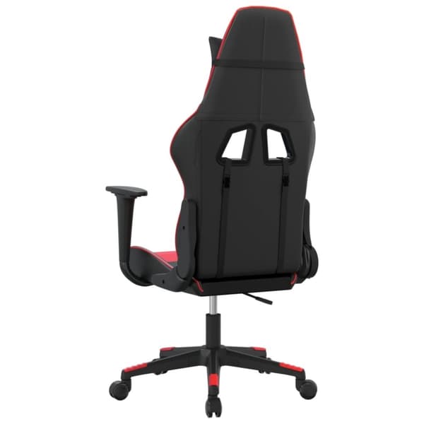 vidaXL Gamingstol svart och röd konstläder