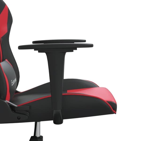 vidaXL Gamingstol svart och röd konstläder