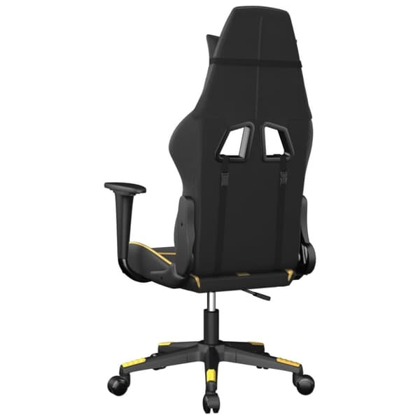 vidaXL Gamingstol svart och guld konstläder