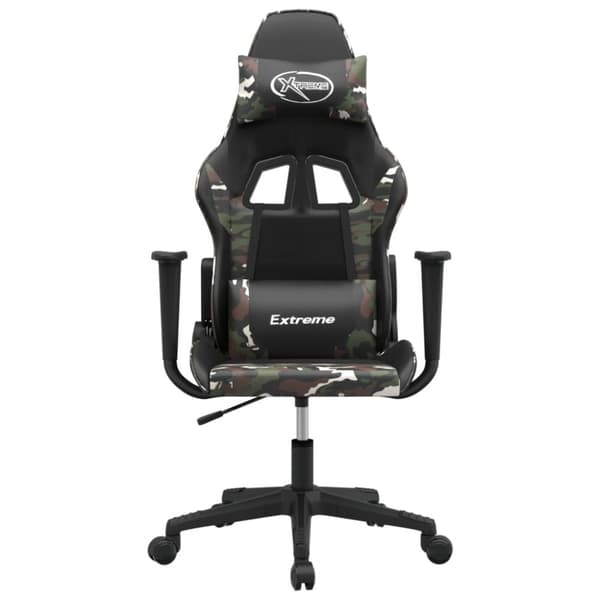 vidaXL gamingstol kunstlæder sort og camouflage