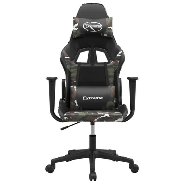 vidaXL gamingstol m. massagefunktion kunstlæder sort og camouflage