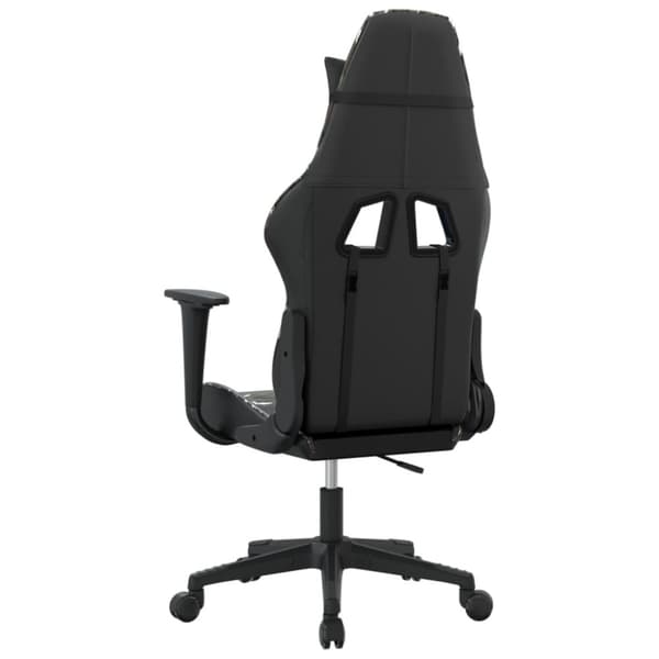 vidaXL Gamingstol med massage svart och kamouflage konstläder