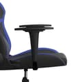 Miniatyrbild 10 av 11: vidaXL Gamingstol med massage svart och blå konstläder