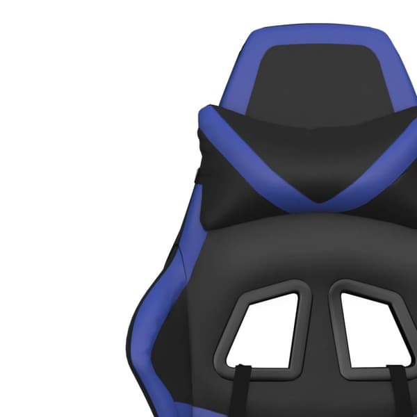 vidaXL gamingstol m. massagefunktion kunstlæder sort og blå
