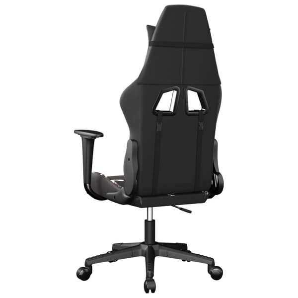 vidaXL Gamingstol med massage svart och kamouflage konstläder