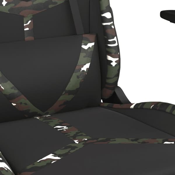 vidaXL gamingstol m. massagefunktion kunstlæder sort og camouflage
