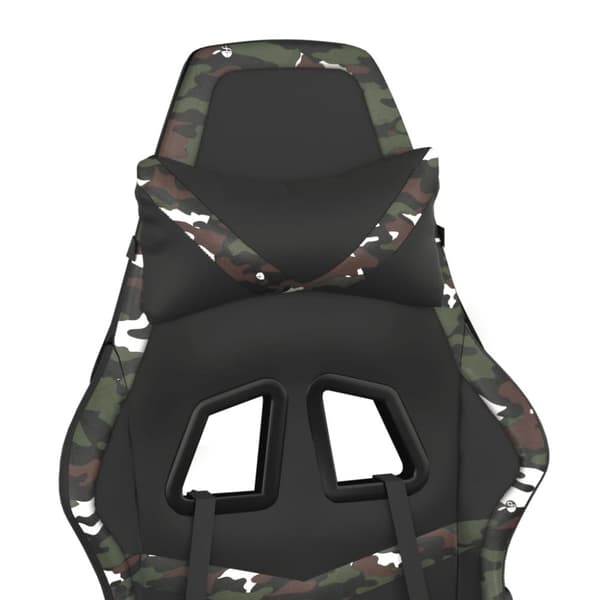 vidaXL gamingstol m. massagefunktion kunstlæder sort og camouflage