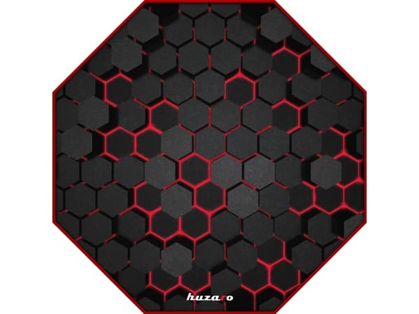 Stolmatte Huzaro FloorMat 2.0, 120cm, Sort/Rød