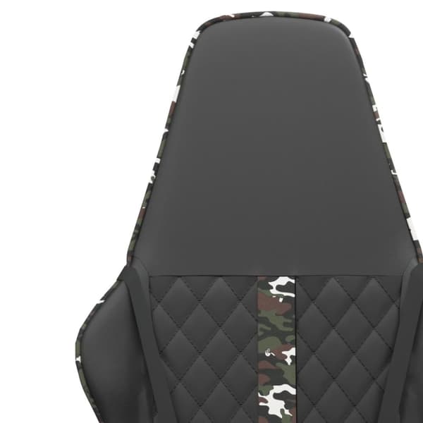 vidaXL gamingstol kunstlæder sort og camouflage