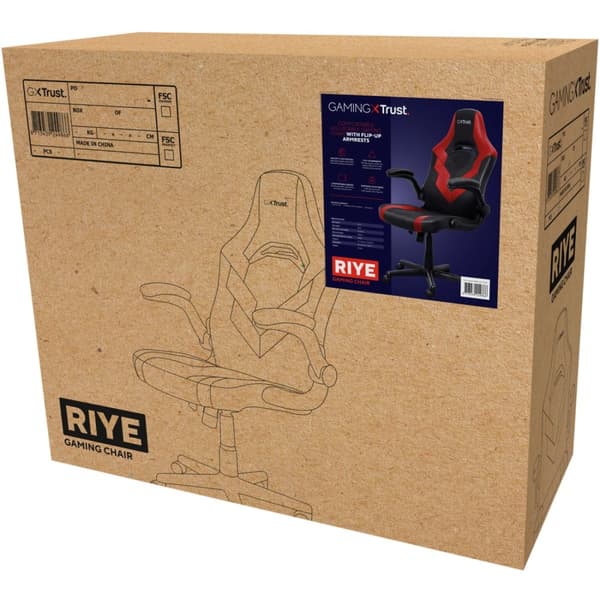 Trust GXT 703R Riye Gamingstol Röd