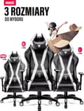 Miniatyrbilde 2 av 5: Diablo Stoler Diablo X-Horn 2.0 Normal Størrelse svart - hvit ergonomisk stol