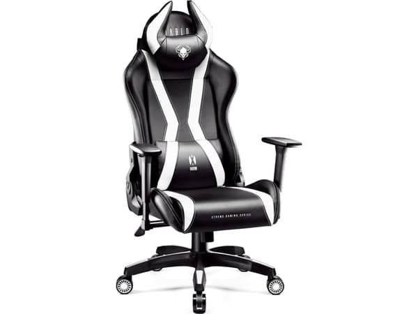 Diablo Stoler Diablo X-Horn 2.0 Normal Størrelse svart - hvit ergonomisk stol
