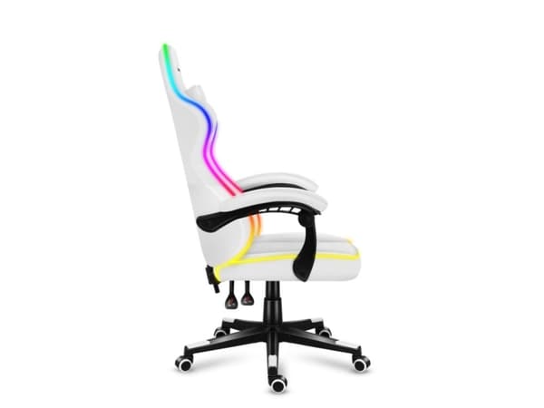 Huzaro FORCE 4.4 RGB, PC-gamingstol, 130 kg, Bøttesete, Polstret Rygg, Billøp, Universell