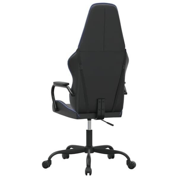 vidaXL gamingstol m. massagefunktion kunstlæder sort og blå