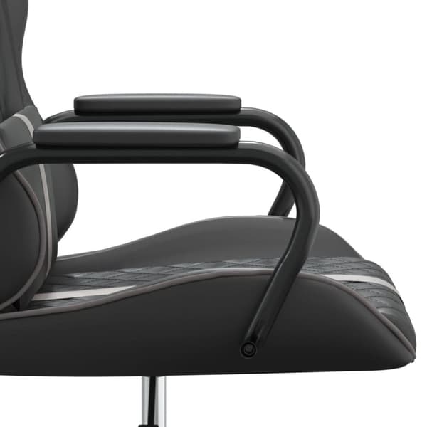 vidaXL Gamingstol svart och grå konstläder