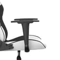 Miniatyrbild 10 av 11: vidaXL Gamingstol med massage vit och svart konstläder