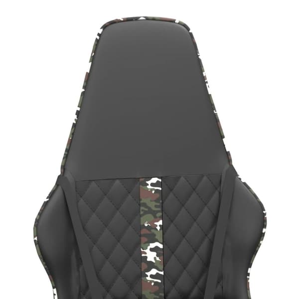 gamingstol kunstlæder sort og camouflage