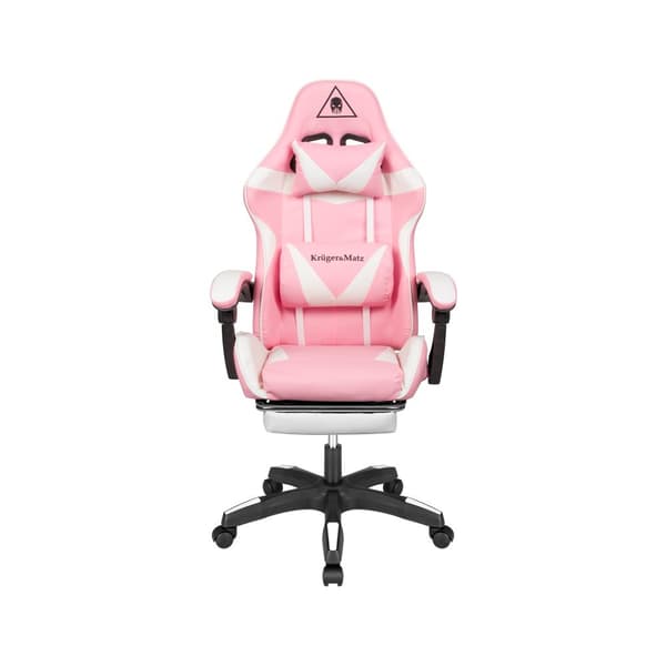 Kruger&Matz GX-150 gaming stol Hvid og pink