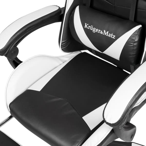 Kruger&Matz GX-150 spelstol Svart och vit
