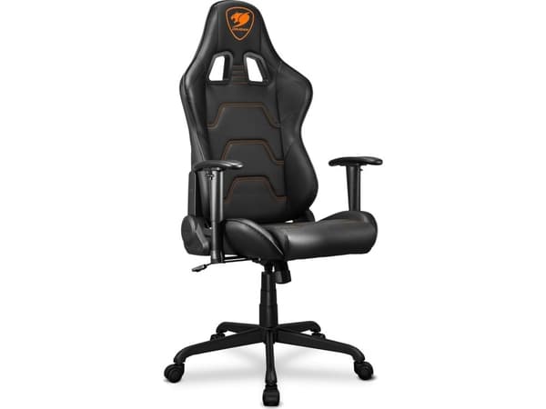COUGAR Gaming Armor Elite CGR-ELI-BLB, Universal gaming-stol, 120 kg, Polstret Sete, Polstret Rygg, Sort, Stål