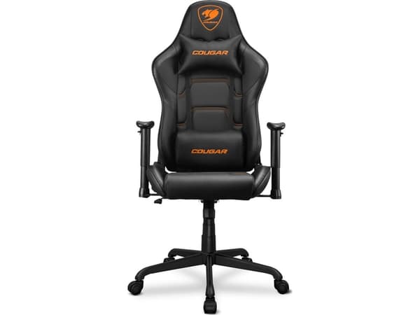 COUGAR Gaming Armor Elite CGR-ELI-BLB, Universal gaming-stol, 120 kg, Polstret Sete, Polstret Rygg, Sort, Stål