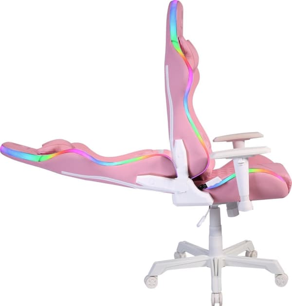 Deltaco Gaming Pink Line PCH90 Gaming stol med full RGB Lightning - Rosa