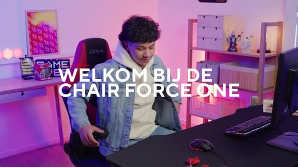 Trust GXT 703R - Riye Gaming Taburet Rød