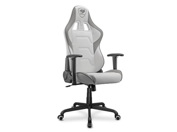 COUGAR Gaming Silla Armor Elite White, Universal spelstol, 120 kg, Stoppad sits, Stoppat ryggstöd, Svart, Stål