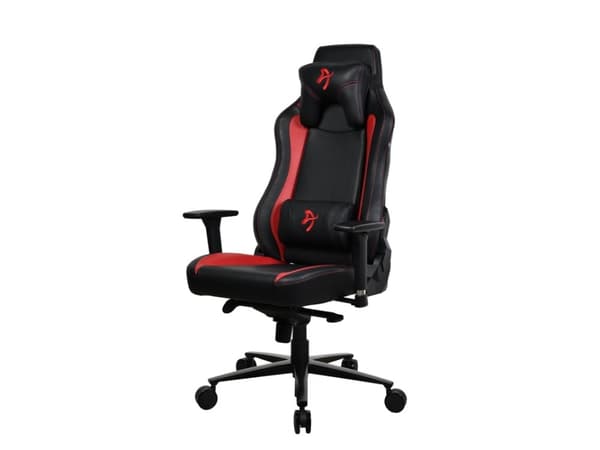Arozzi Vernazza - Stol - ergonomisk - armstöd - T-formad - lutning - svängtapp - svart, röd