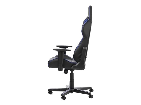 DXRacer Formula Series F08-NI - Stol - armstöd - T-formad - lutning - svängtapp - polyuretanläder, kallskum med hög densitet - indigo
