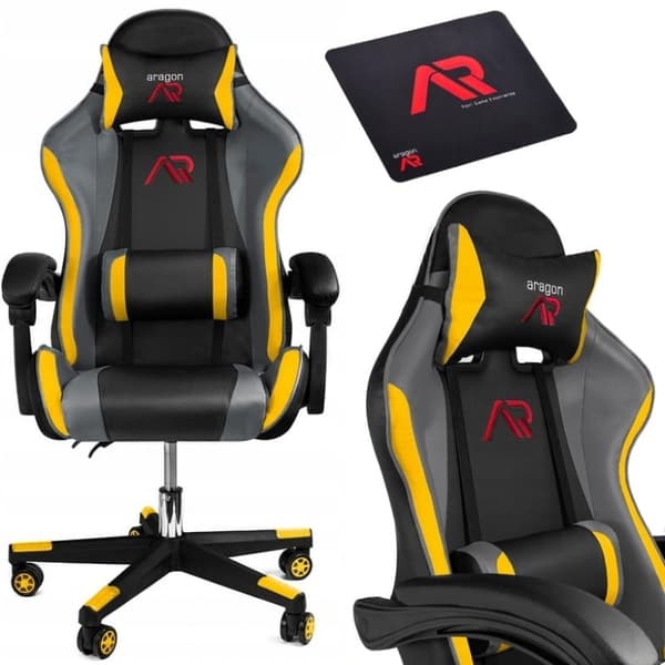 Gaming stol - kontor ARAGON tricolor
