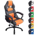 Miniatyrbild 1 av 4: Pedro XL Gaming Kontorsstol i konstläder med hjulbas, svart/orange