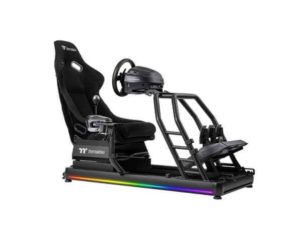 Thermaltake GR500 - Simuleringscockpit för racing - aluminiumlegering, förstärkt stål, glasfiber - svart