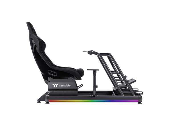 Thermaltake GR500 - Simuleringscockpit för racing - aluminiumlegering, förstärkt stål, glasfiber - svart