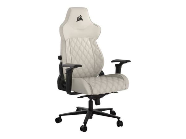 CORSAIR TC500 LUXE - Gaming stol - armlener - T-formet - rocker - svingbar - tekstil - frost