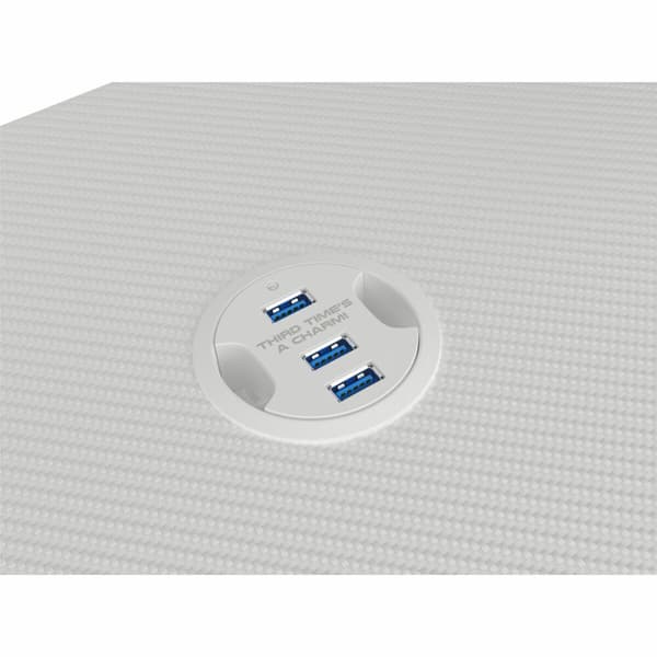 Skrivbord Gaming Gaming Genesis NDS-1802 Vit